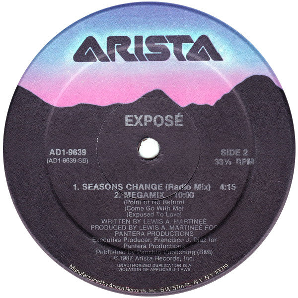 Exposé : Seasons Change (12", Single, Hau)