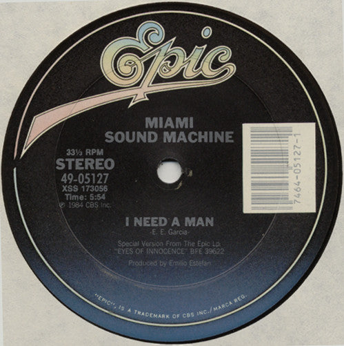 Miami Sound Machine : I Need A Man (12", Single)