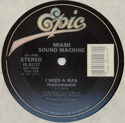 Miami Sound Machine : I Need A Man (12", Single)