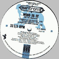 Mantronix : Who Is It? (12", Single, Promo)