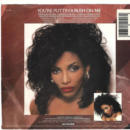 Stephanie Mills : (You're Puttin') A Rush On Me (7", Promo, MCA)