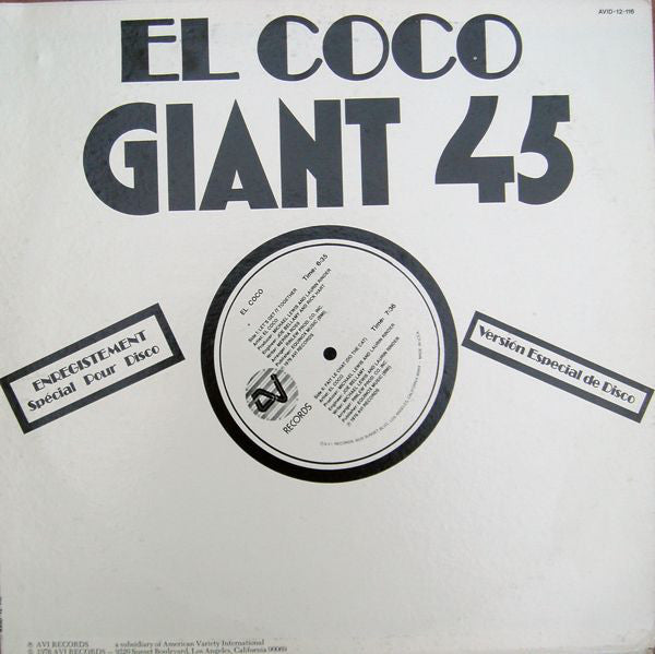 El Coco : Let's Get It Together (12")