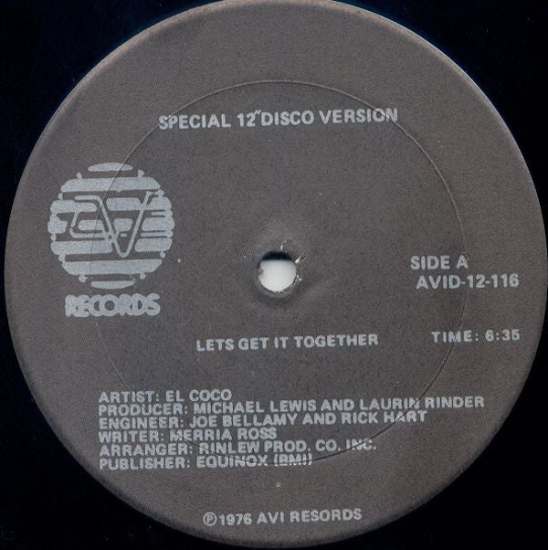 El Coco : Let's Get It Together (12")