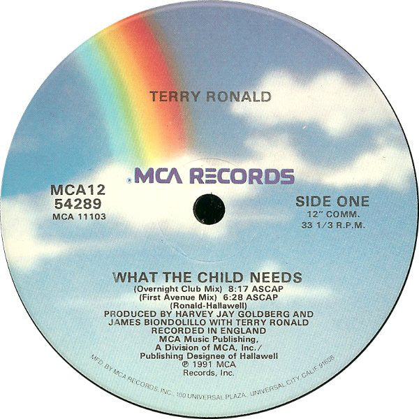 Terry Ronald : What The Child Needs (12", Single)