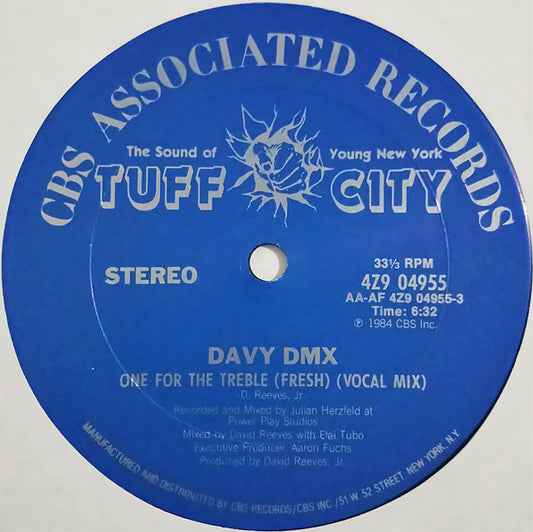 Davy DMX : One For The Treble (Fresh) (12", Pit)
