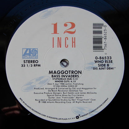 Maggotron : Bass Invaders (12", SRC)