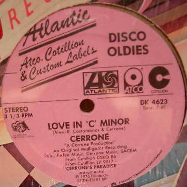 Cerrone : Love In 'C' Minor / Cerrone's Paradise (12", RE)