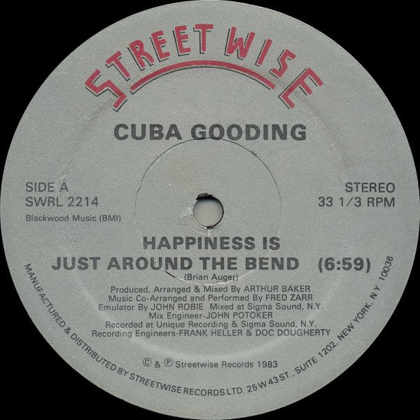 Cuba Gooding : Happiness Is Just Around The Bend (12")