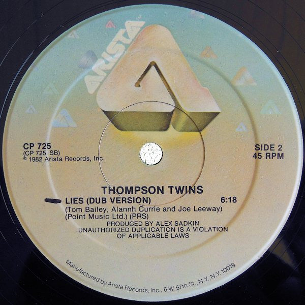 Thompson Twins : Lies (12")