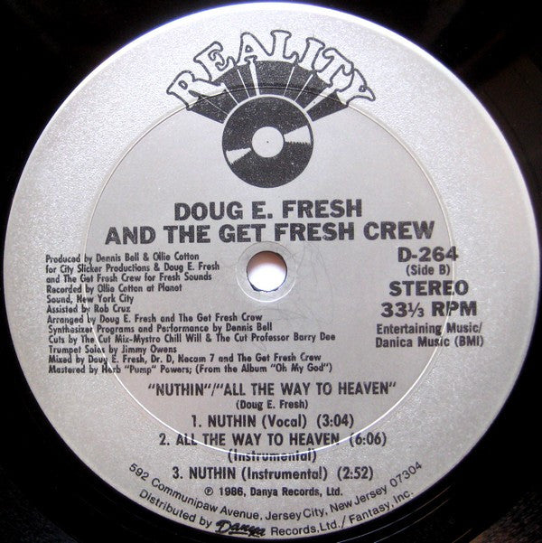 Doug E. Fresh And The Get Fresh Crew : All The Way To Heaven (12")
