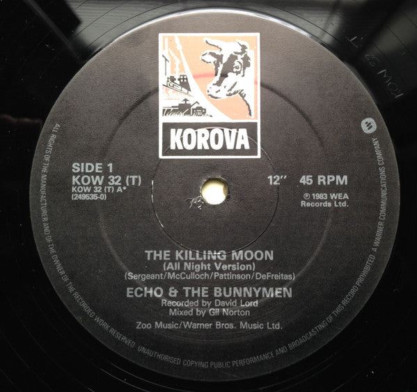 Echo & The Bunnymen : The Killing Moon (All Night Version) (12", Single, DAM)