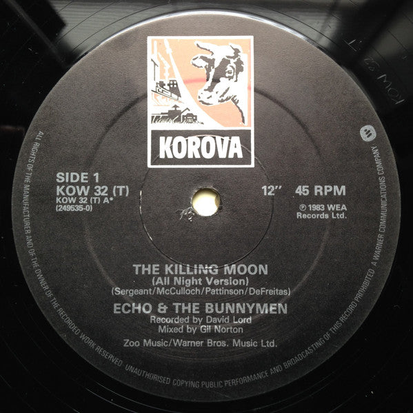 Echo & The Bunnymen : The Killing Moon (All Night Version) (12", Single, DAM)
