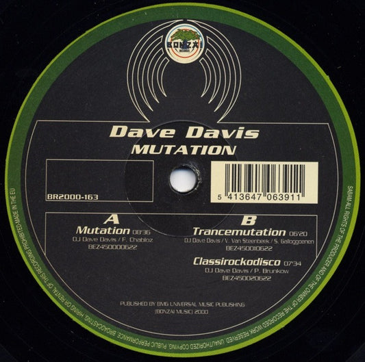 Dave Davis : Mutation (12")