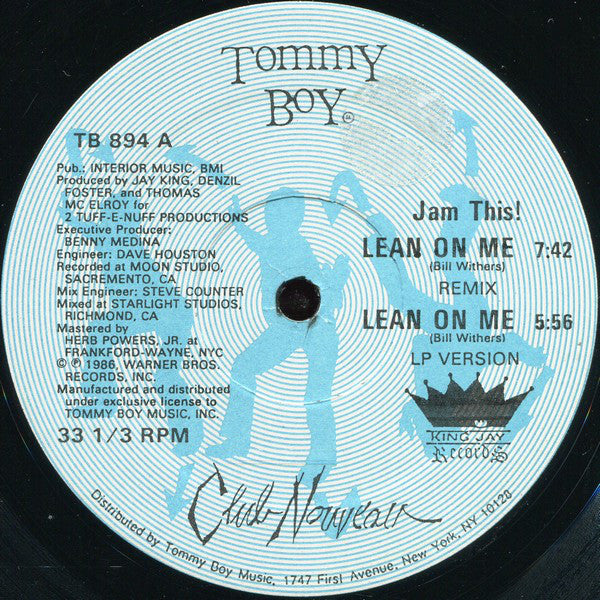 Club Nouveau : Lean On Me (Remix) (12")