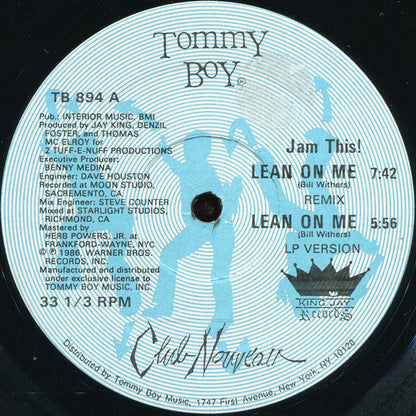 Club Nouveau : Lean On Me (Remix) (12")