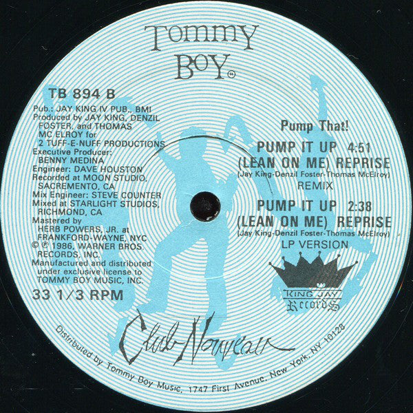 Club Nouveau : Lean On Me (Remix) (12")