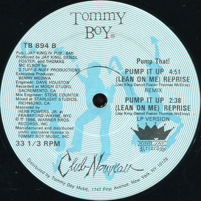 Club Nouveau : Lean On Me (Remix) (12")