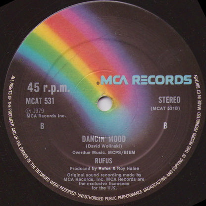 Rufus & Chaka* : Do You Love What You Feel (Special U.S. Disco Mix) (12")