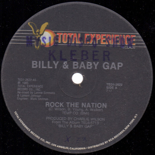 Billy & Baby Gap* : Rock The Nation (12")