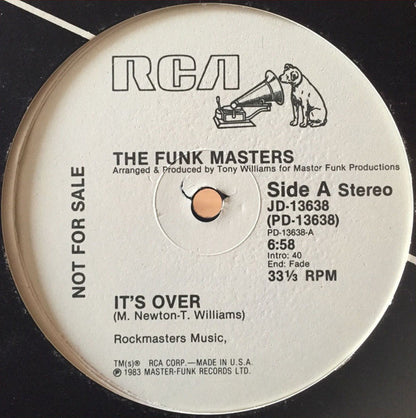 The Funk Masters* : It's Over (12", Promo)