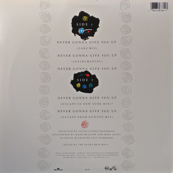 Rick Astley : Never Gonna Give You Up (12", Promo)