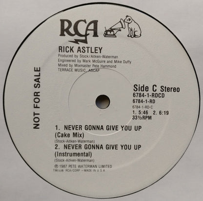 Rick Astley : Never Gonna Give You Up (12", Promo)