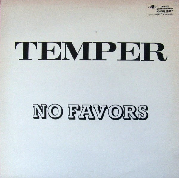 Temper (5) : No Favors (12")