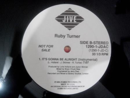 Ruby Turner : It's Gonna Be Alright (12", Promo)