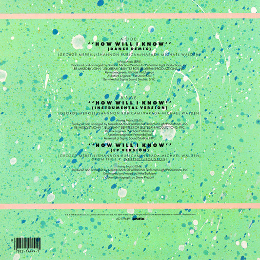Whitney* : How Will I Know (12", Single, Ind)