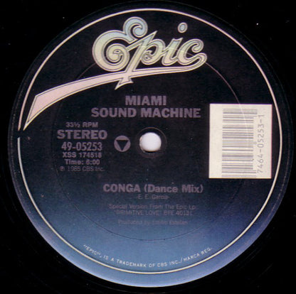 Miami Sound Machine : Conga! (Dance Mix) (12", Single)