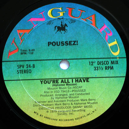 Poussez! : Boogie With Me /  You're All I Have (12")
