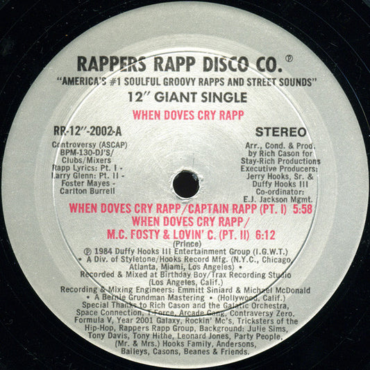 Various : When Doves Cry Rapp (12", Single)