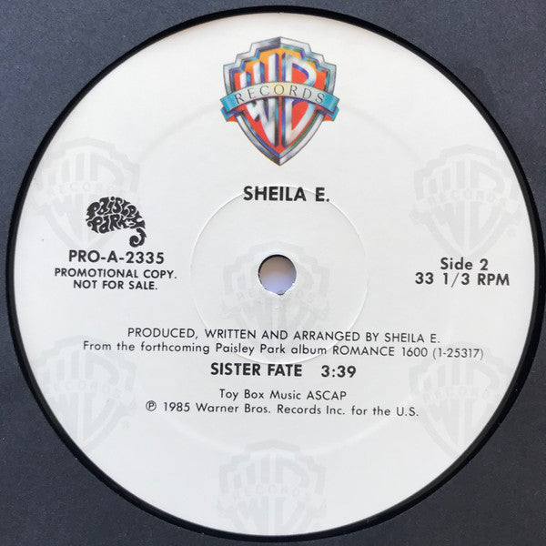 Sheila E. : Sister Fate (12", Single, Promo)