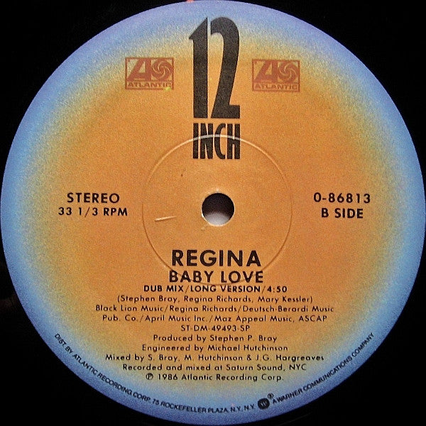 Regina (2) : Baby Love (12", Single, SP )