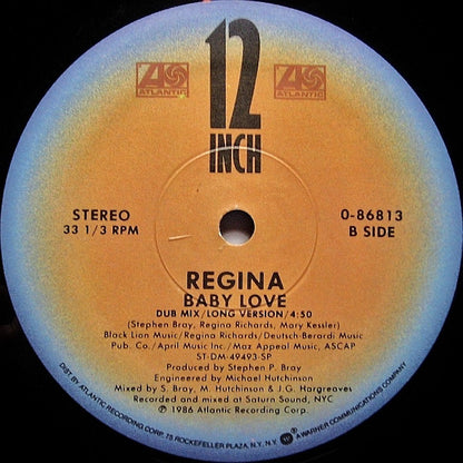 Regina (2) : Baby Love (12", Single, Gen)