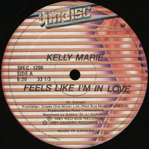 Kelly Marie : Feels Like I'm In Love / Love's Got A Hold On You (12")