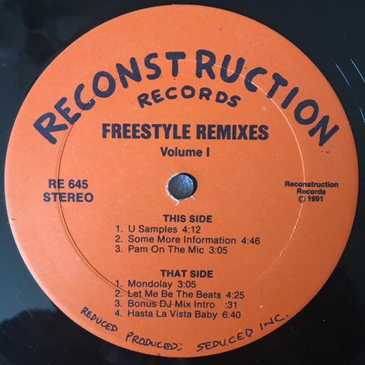 Various : Freestyle Remixes Vol.1 (12", EP)