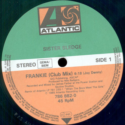 Sister Sledge : Frankie (12", Single)