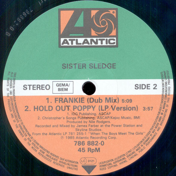 Sister Sledge : Frankie (12", Single)
