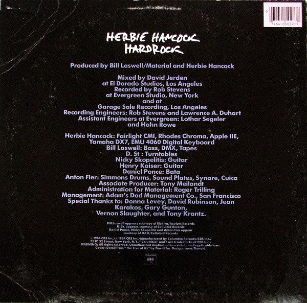 Herbie Hancock : Hardrock (12", Single)
