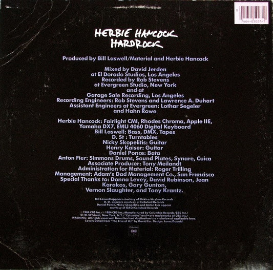 Herbie Hancock : Hardrock (12", Single)