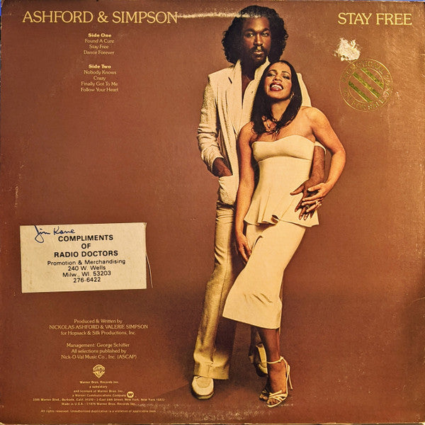 Ashford & Simpson : Stay Free (LP, Album, Los)
