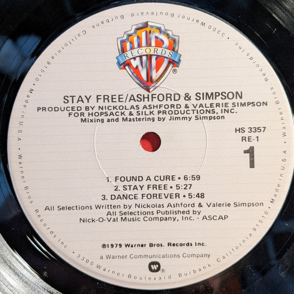Ashford & Simpson : Stay Free (LP, Album, Los)