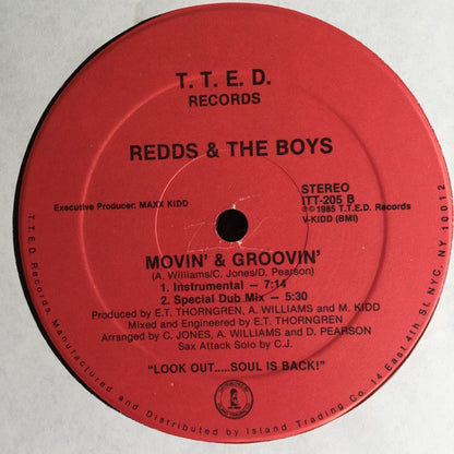 Redds & The Boys* : Movin' & Groovin' (12")