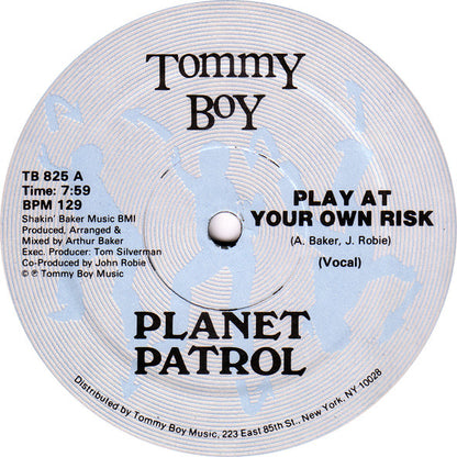 Planet Patrol : Play At Your Own Risk (12", Single)