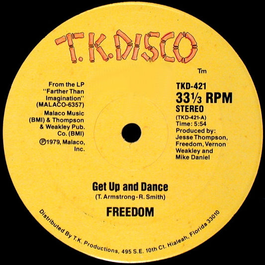 Freedom (2) : Get Up And Dance (12")