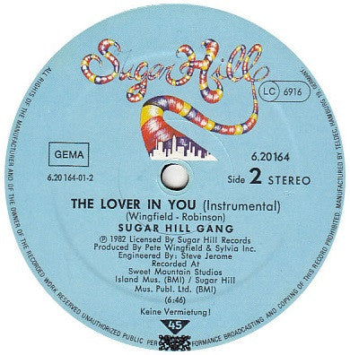 Sugarhill Gang : The Lover In You (12")