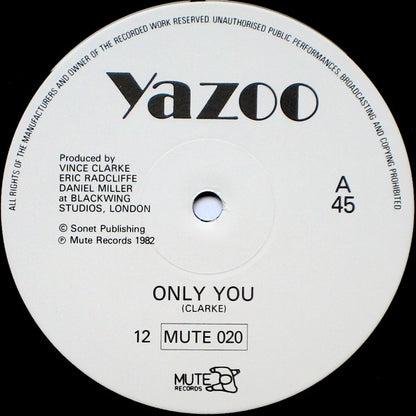 Yazoo : Only You  (12", Single)