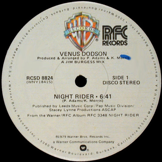 Venus Dodson : Night Rider (12")
