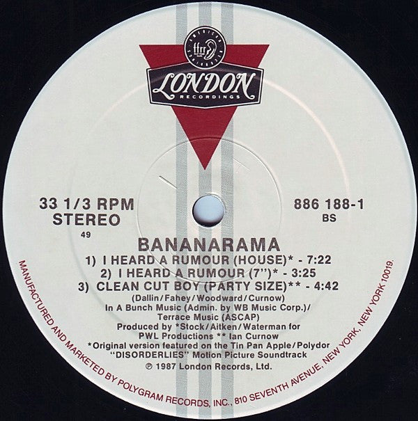 Bananarama : I Heard A Rumour (12", Single, SRC)
